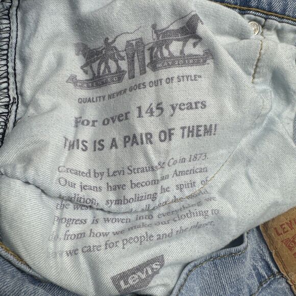 Levi’s 527 Jeans Light Wash Denim Slim Boot Cut Mens Size 34x34 Long Cowboy - Picture 9 of 10